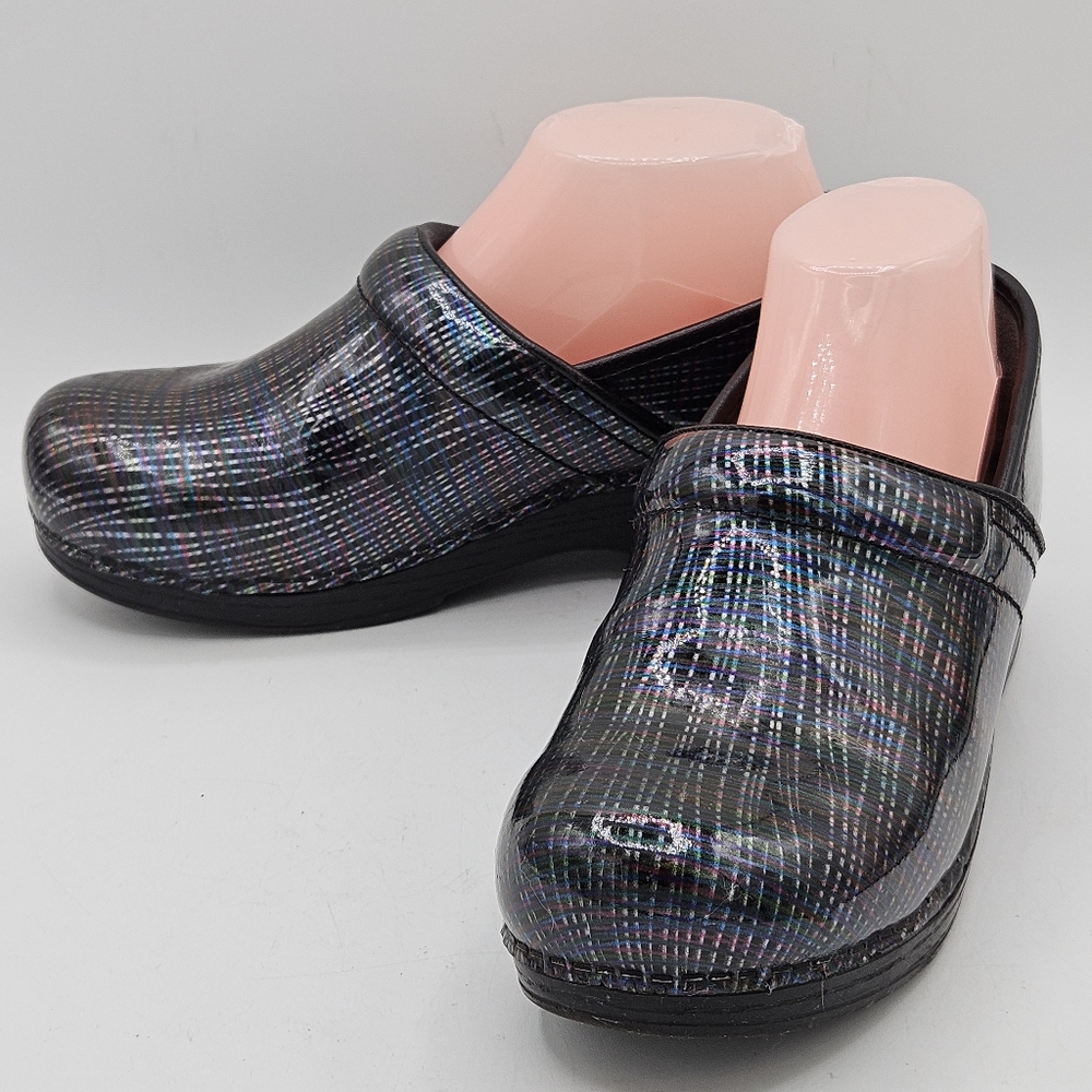 Dansko striped clog shoes size 37 US 6.5 / 7 - Picture 3 of 16
